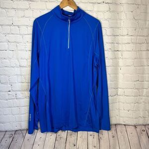 OGIO Endurance Pullover Quarter Zip Long SleeveShirt Men XL Blue